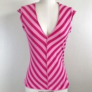 Ella Moss Candy Cane Striped Knit Top